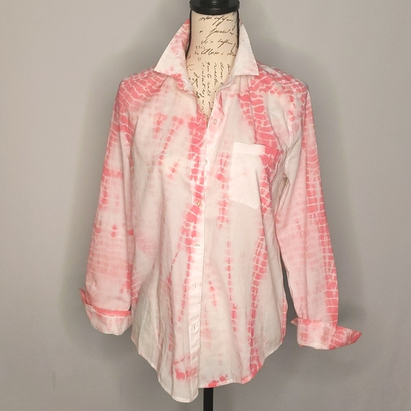 LUCKY BRAND Tie-dye Button Down Top - Picture 3 of 10